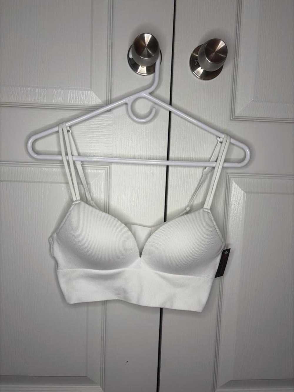 No Boundaries White Seamless Padded Bralette